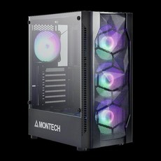 MONTECH X1 電腦機殼, 1個, 黑色