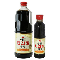 샘표 진간장 금F-3 () + 국간장 조림간장 샘표 진간장 금F-3 +, 2.2L, 1개