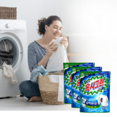 옥시크린 분말형 표백제, 2.5kg, 5, 3개