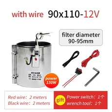 호환 자동 항온 85 ℃ 차량 픽업 트럭 연료 필터 전기 가열 외장용 디젤 필터 히터 120W 12V 24V, 01 CHINA