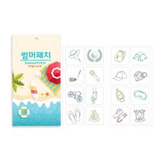 장시간사용 야외활동 시트로넬라오일 햠유 썸머패치 16매 캠핑 낚시 등산 골프 해충 벌레 모기기피스티커, 1개, 16개입