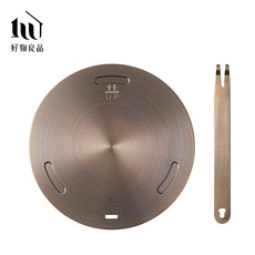 好物良品 430食品級不鏽鋼導熱板 - 24cm/28cm多功能解凍加熱節能板 電磁爐適用, 1個, 玫瑰金色,直徑24cm