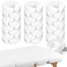 마사지 테이블 벌크용 페이스 크래들 커버 24개 부드럽고 두껍고 재사용 가능한 극세사 커버/헤드레스트 커버 및 의자용 오일 프루프 헤드 레스트 시트 스파 살롱 뷰티용 226, 마사지 테이블 벌크용 페이스 크래들 커버 24개, 부드