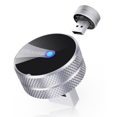 OTTOCAST 미니 튜브 2026 무선 CarPlay 및 안드로이드 자동 어댑터 아이폰 안드로이드용 플러그 앤 플레이 원활한 연결 안정적인 성능 프리미엄 알루미늄 디자