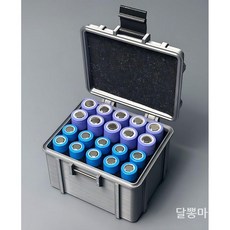 리튬 배터리 보관함 18650 건전지 수납 케이스, 퍼플/그린 18650 배터리 상자
