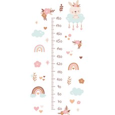 diy 신장계 벽 스티커 어린이 키 측정 귀여운 동물 신장 스티커 축구 소년 벽
