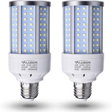 Auzer 30W200W 등가 일광 E26 스탠다드 베이스 LED 옥수수 전구 2팩, White