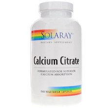 SOLARAY 檸檬酸鈣植物膠囊, 1個, 240 件