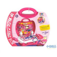 小胡玩具 手提箱聲光護士醫具 醫生玩具 扮家家酒 兒童玩具, 1個, 隨機不挑款