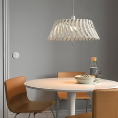 이케아 위틀레게 펜던트등 식탁조명 화이트 43cm (LED전구 증정), 화이트+E26 600 주백색 000.600.00