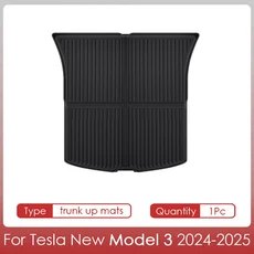 TPE 자동차 바닥 매트 테슬라 호환 모델 3 하이랜드 2025 풋 패드 러기지 세트 사계절 방수 미끄럼 방지 트, 01 빠른  Mainland, 01 For 3 1Pc Mat