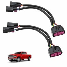 쿼드 하우징 투 프로젝터 헤드라이트 2009-2018 닷지 램 헤드라이트 변환 하네스와 호환 가능