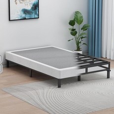 UOMEUR 트윈 박스 스프링 51cm 2인치 베드용 9072kg 2000파운드 튼튼한 금속 매트리스 파운데이션 지지대 간편한 세척 패브릭 커버, 5.8 cm