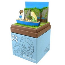 지브리 모형 집 종이접기모형 이웃집토토로 마녀배달부키키 라퓨타 센과치히로의 행방불명, 도라지색 MP07-112