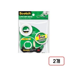 3M)매직테이프 디스펜서+리필롤, 1세트, (122A+리필2롤)2개/M323287