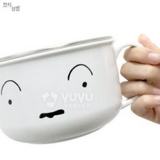 랄라온 짱구 스텐그릇 흰둥이 쌀국수그릇