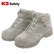 K2 SAFETY 다이얼 안전화 K2-126GR 보통 작업용 에어메쉬 사막화 작업화, 1개, K2-126GR(그레이)
