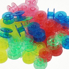미싱부자재 투명한 플라스틱 보빈 실패 세트 (재봉틀 겸용) 쓱템, 1개