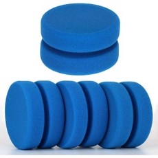 루터 4개 세트 페인트 스폰지 도구 양면 원형 아티스트 브러시 그림 공예용 3인치 파랑