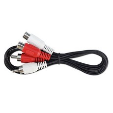 RCA 2선 3선 케이블 연장(암/수) 벌크, RCA 연장(암/수) 2선 1m, 1개, AA