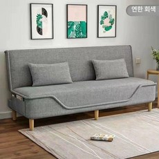 접이식 소파베드 자취 연구실 오피스텔 사무실, 대형 3인용 1.8m, 연회색
