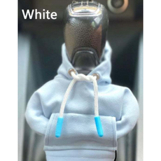 [당일출고]자동차 기어봉 커버 후드티 실내 인테리어, 하얀색