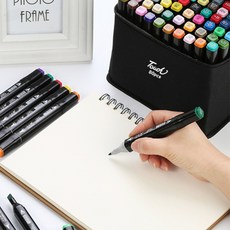 미술 마카펜 세트 인물 인테리어 만화 디자인 드로잉펜, 1-마카펜세트-60색