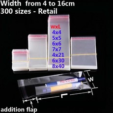 투명 접착 작은 비닐 봉투 쿠키 사탕 포장 가방 웨딩 셀프 밀봉 재 선물 폴리, 1개