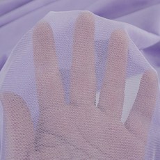 원단대장 망사 라벤더색 올풀림이없는천 무지 비치는천 신축성 시스룩패션 국내생산 의류 원단, 1개
