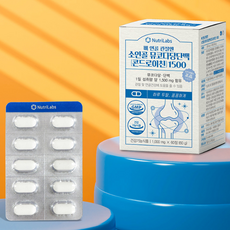 뉴트리랩스 뼈 연골 관절엔 소연골 뮤코다당단백(콘드로이친)1500 1000mgx60정(60g), 1개, 1정