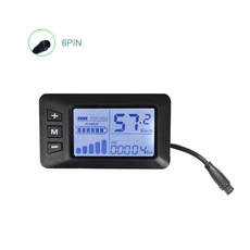 전기 스쿠터 부품 수리 G51 LCD 디스플레이 SM 방수 5Pin 6pin 플러그 액세서리 전자 자전거 미터, 01 G51 6P Male