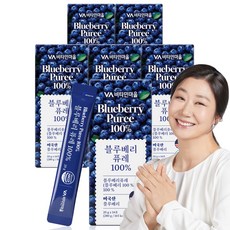 비타민마을 미국산 통째로 대왕 블루베리 퓨레 100%, 84개, 20g