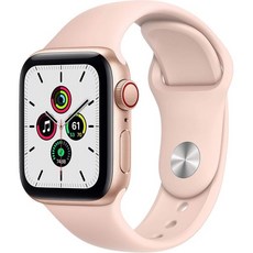 애플워치 밴드 스마트워치 피트니스트래커 Apple Watch SE GPS 셀룰러 40mm - 핑크 샌드 스포츠 밴드가 있는 골드 알루미늄 케이스 리퍼, 애플워치 밴드 스마트워치 피트니스트래커 Apple Wa
