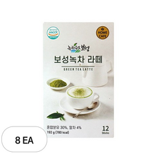 녹차수도보성 보성녹차라떼 분말, 16g, 12개입, 8개