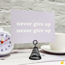 GOS 스프링메모꽂이 메모꽂이스탠드 블랙 사진홀더