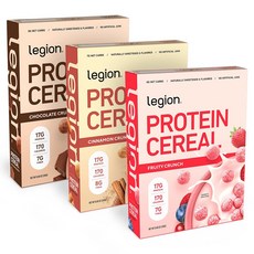 legion 蛋白質麥片 巧克力 + 肉桂 + 水果脆片, 1個, 720g