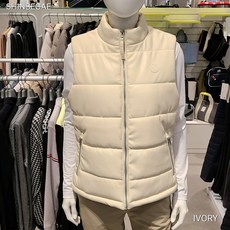 엘르골프 (6I81404 220) 2022 여성 겨울 인조가죽 패딩 베스트 2801752