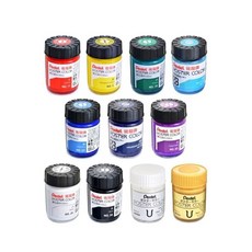 PENTEL 飛龍 水彩廣告顏料 30CC 單色 POS-T 星星文具, 螢光綠-84