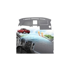 CARTIST 그레이 대시 커버 2004-2008 포드 F150/링컨 마크 LT 액세서리용 | 프리미엄 눈부심 방지 자외선 차단 미끄럼 방지 실리콘 대시보드 커버 매트