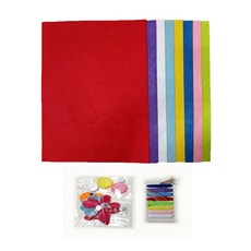 토토 미니 칼라 펠트지 비접착 컬러 부직포 DIY 만들기 미술 공예, 펠트세트, 5세트