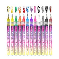 미니플 DIY 네일 아트 마카펜, 1세트, 12색