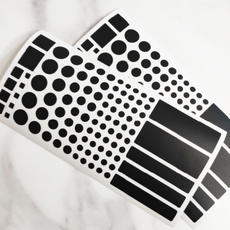 GUDOSSI 암막스티커 LED 불빛차단 빛차단 차광 스티커 보안스티커 2장 1세트