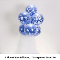 생일 파티 풍선 기둥 스탠드 테이블 장식 웨딩 개회식 장면 연출 라텍스, 1개, 16. 테이블 플로팅 브래킷 + 풍선 라운드 스팽글 블