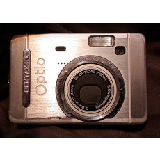 펜탁스 옵티오 S50 5.0MP 디지털 카메라 - 실버 2000년대 빈티지 테스트 완료