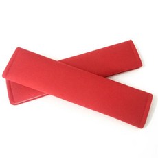 자동차 벨트 어깨 패드 커버 부드럽고 자동차용 조절 보호대 운전, 1개, 4. Red