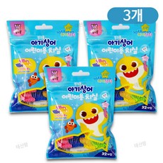 핑크퐁 어린이 치실 32p, 3개, 32개입