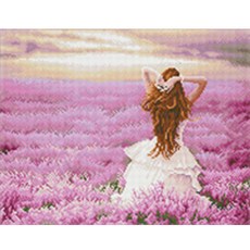 DIY 보석십자수 명화 보라빛웨딩 40x50 큐빅 페인팅, 1개