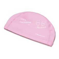 피닉스 디자인 우레탄 아동수영모_드로잉, 핑크