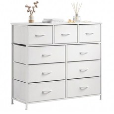 KOTTII 대용량 서랍장 거실 침실 옷정리수납, 9단, 화이트