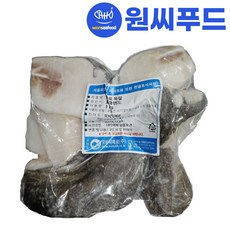 원씨푸드 메로목살(가마살) 1kg 최고급 생선 스테이크 구이용 조림용 캠핑용 턱살, 1개
